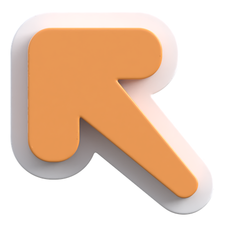 Arrow Up Left  3D Icon