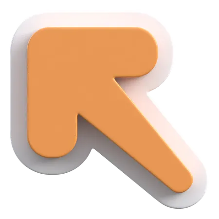 Arrow Up Left  3D Icon