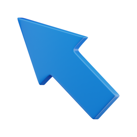 Arrow Up Left  3D Icon