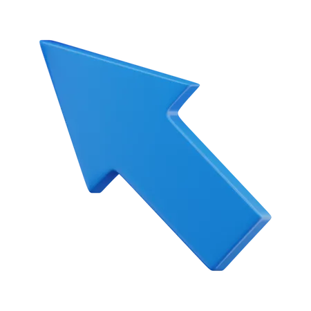 Arrow Up Left  3D Icon