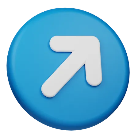 右上矢印  3D Icon