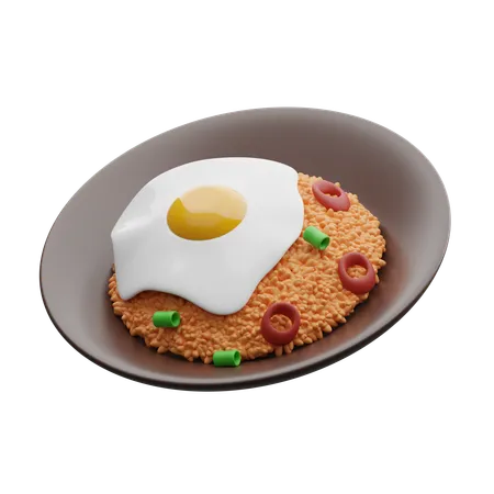 Arroz frito  3D Icon