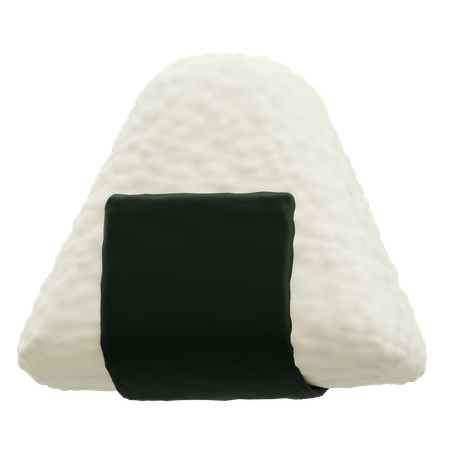 Arroz onigiri  3D Icon