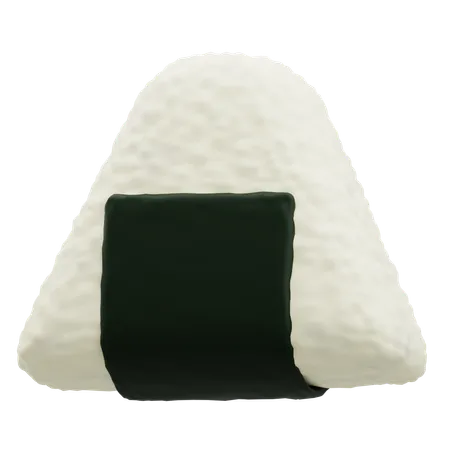 Arroz onigiri  3D Icon