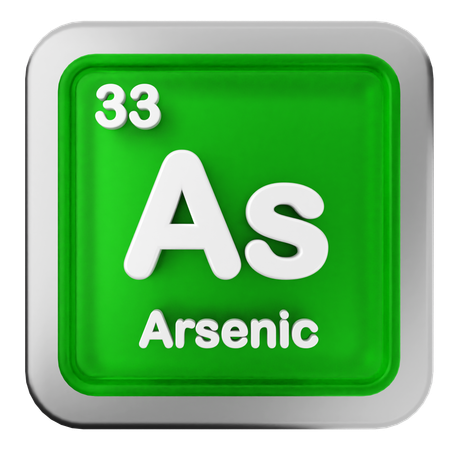 Arsen-Periodensystem  3D Icon