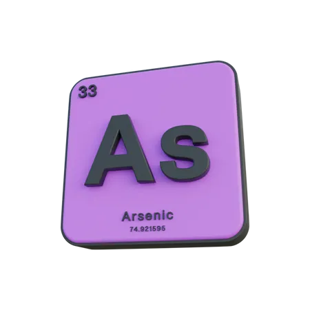 Arsenic  3D Illustration