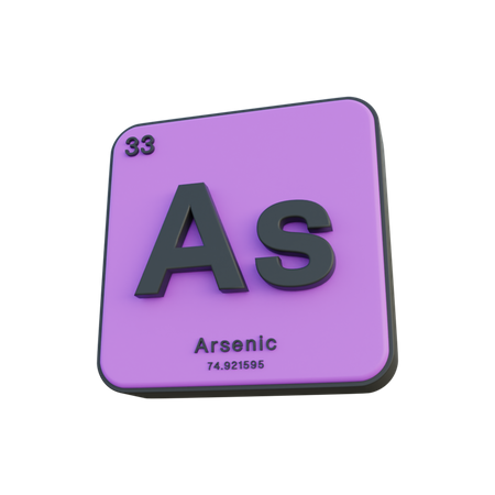 Arsenic  3D Illustration
