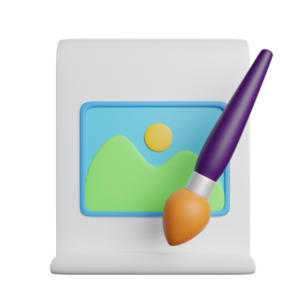 Art  3D Icon