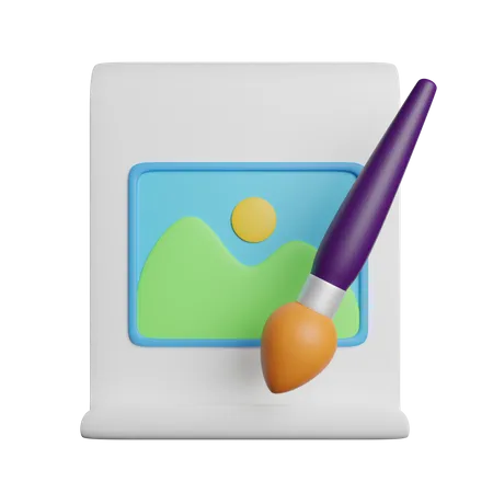 Art  3D Icon