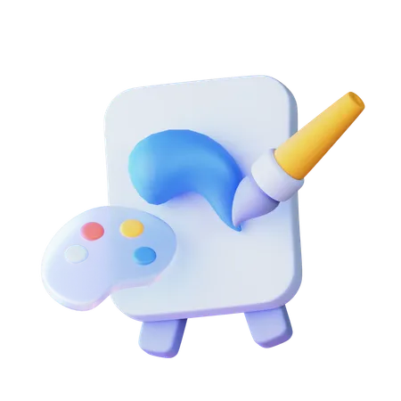 Art  3D Icon