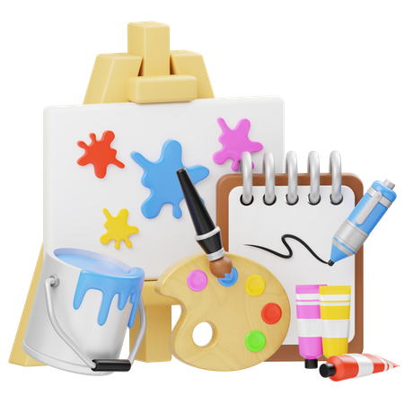 Art  3D Icon