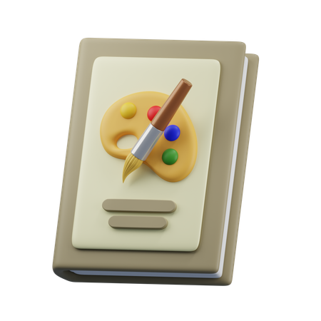 Art Book  3D Icon
