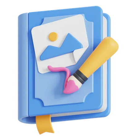 Art book  3D Icon