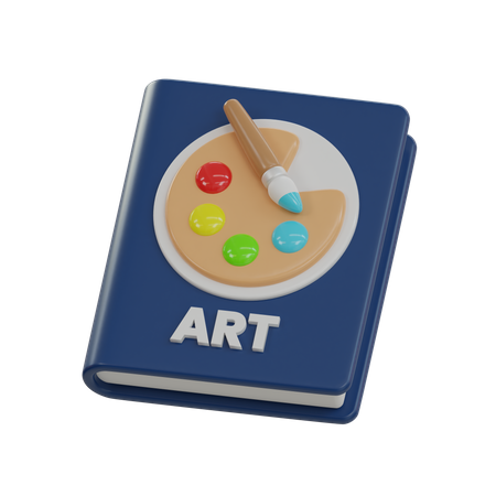 Art Book  3D Icon