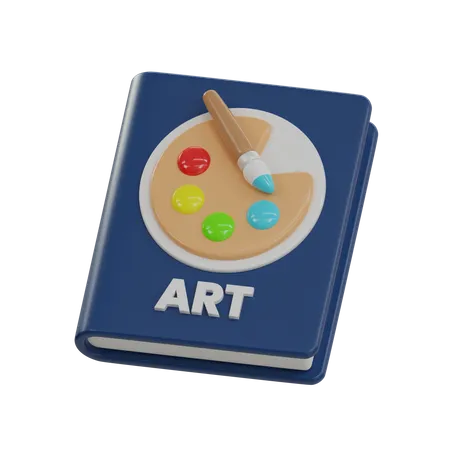 Art Book  3D Icon