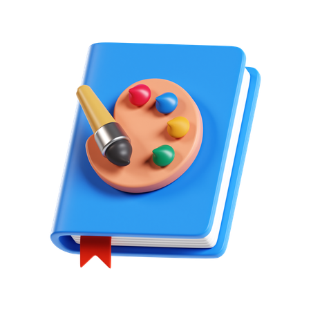 Art Book  3D Icon