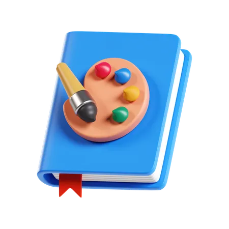 Art Book  3D Icon