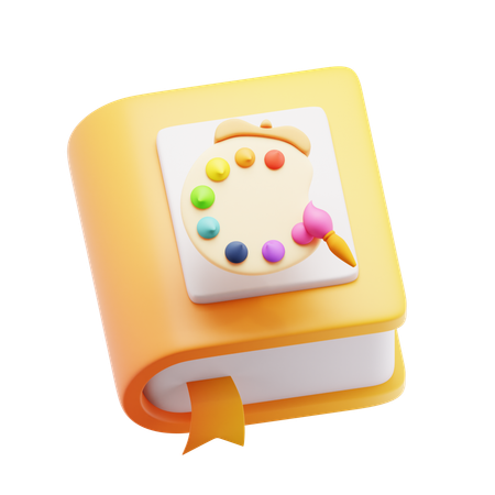 Art book  3D Icon