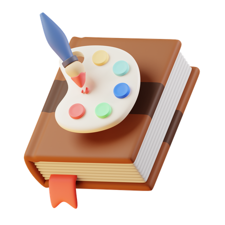 Art Book  3D Icon