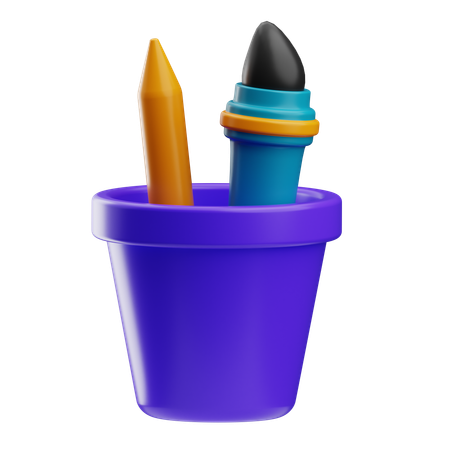 Art Bucket  3D Icon