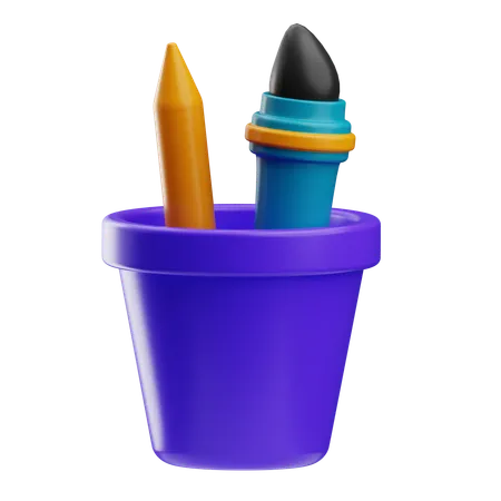 Art Bucket  3D Icon