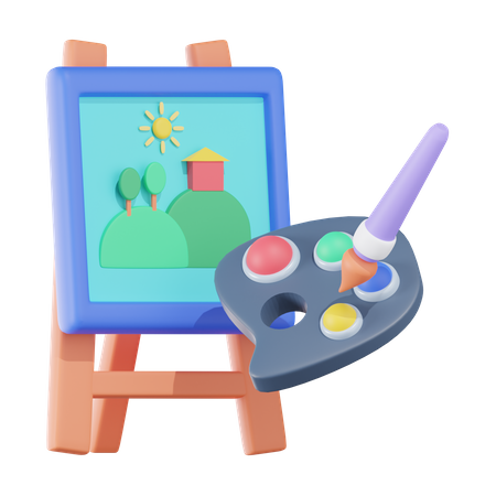 Art Class 3D Icon