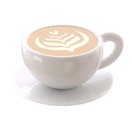Arte latte  3D Illustration