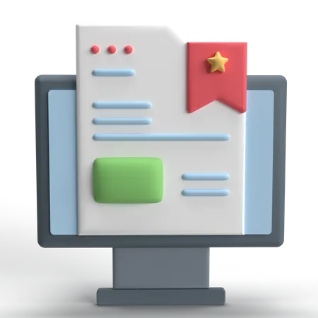 Article  3D Icon