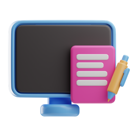 Article Writing  3D Icon