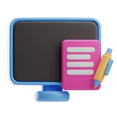 Article Writing  3D Icon