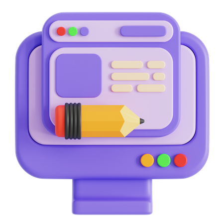 Article Writing  3D Icon