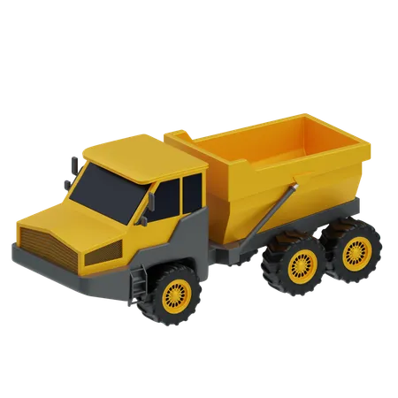 Articulated Truck  3D Icon