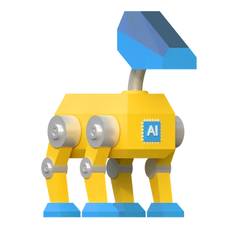 Artificial Dog 3D Icon