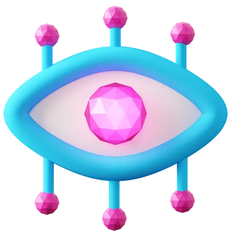 Artificial Eye 3D Icon