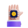 3d artificial hand emoji