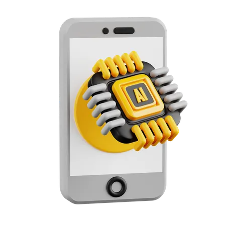 Artificial Intelegent  3D Icon