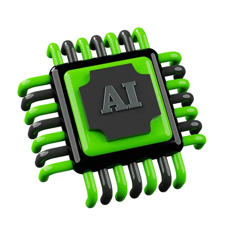 Artificial Intelegent  3D Icon