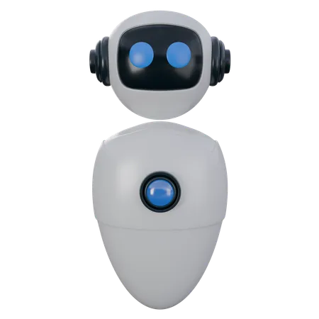 3 D Illustration Of Ai White Robot Intelligence Robot Technology 3 D Elements Rendering It Can Be Used For Any Purpose 3D Icon