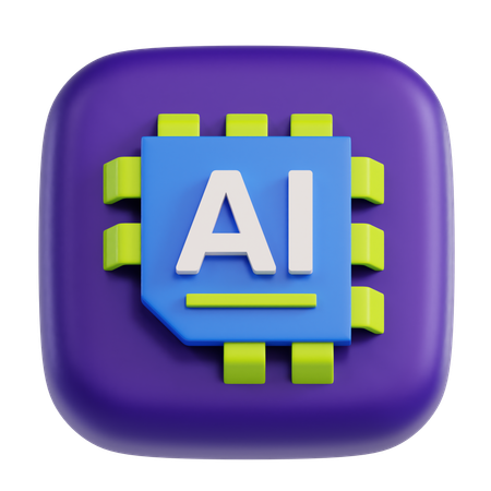 Artificial Intelligence  3D Icon