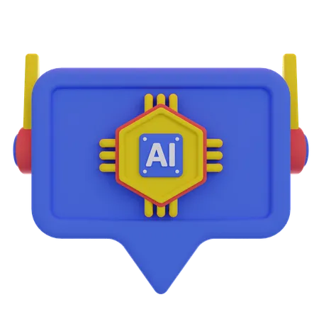 Artificial Intelligence  3D Icon