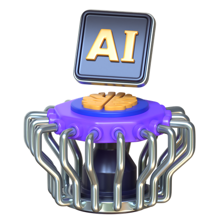 Artificial Intelligence  3D Icon
