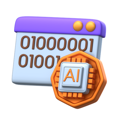 Artificial Intelligence Algorithm  3D Icon