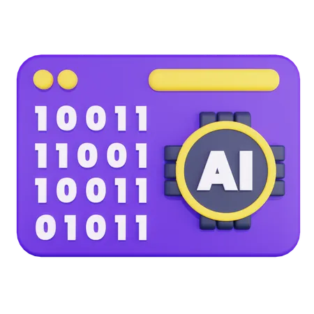 Artificial Intelligence Algorithm  3D Icon