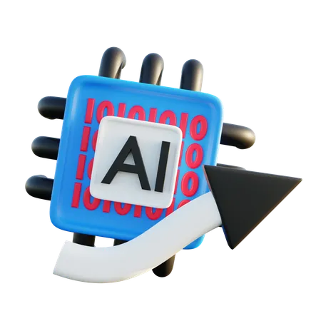 Artificial Intelligence Algorithm  3D Icon