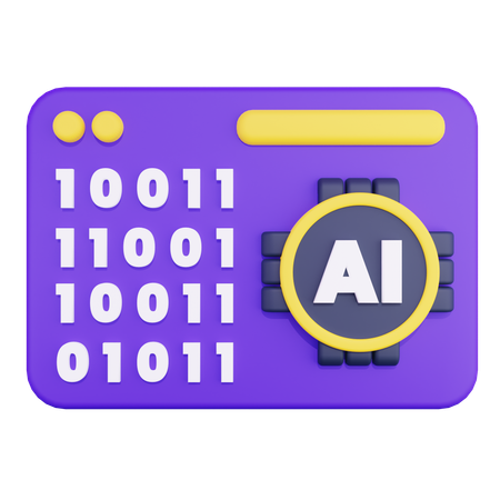 Artificial Intelligence Algorithm  3D Icon