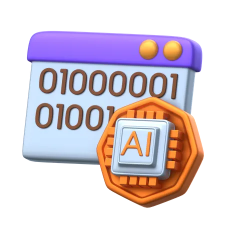 Artificial Intelligence Algorithm  3D Icon