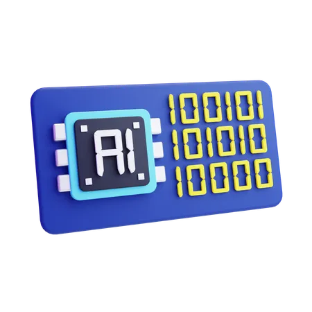 Artificial Intelligence Algorithm  3D Icon