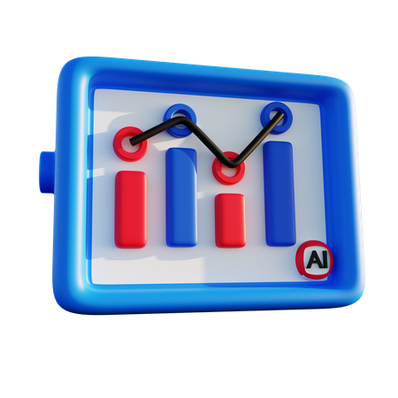 Artificial Intelligence Analysis  3D Icon