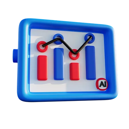 Artificial Intelligence Analysis  3D Icon