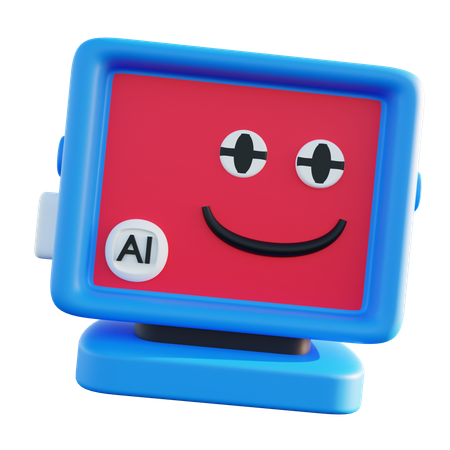 Artificial Intelligence Assistant  3D Icon